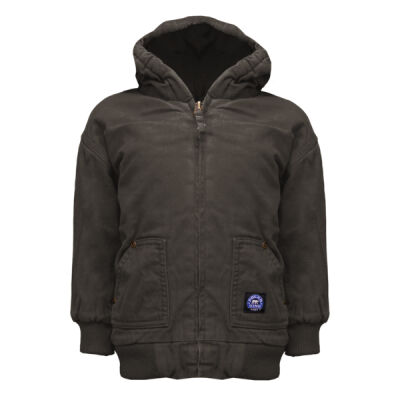 Youth Insulated Fleece Lined Hooded Jacket Thumbnail