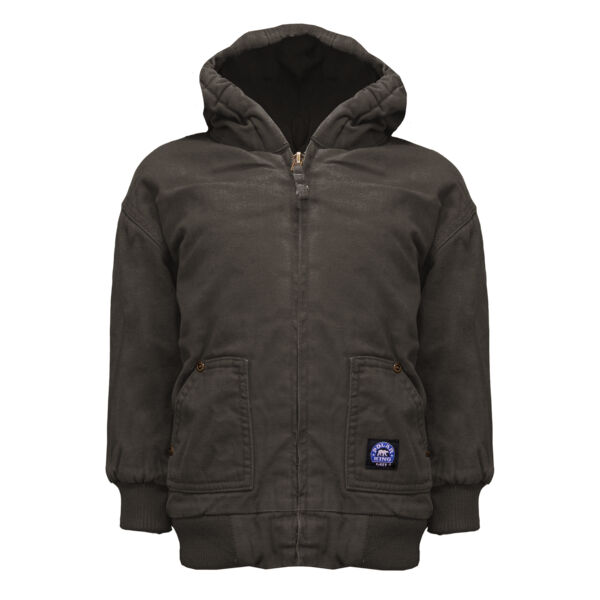 Youth Insulated Fleece Lined Hooded Jacket Thumbnail